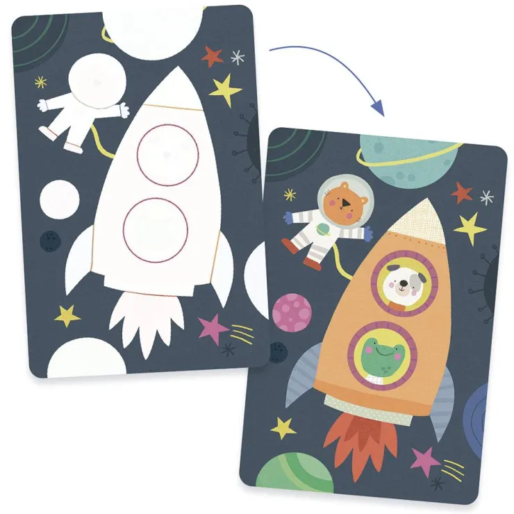 Dibujos mágicos para colorear transportes<Djeco Outlet