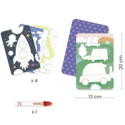 Dibujos mágicos para colorear transportes<Djeco Outlet