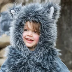 Disfraz lobo 3-4 años sudadera con capucha y guantes<Great Pretenders Online