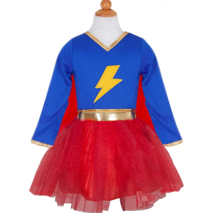 Disfraz superheroína 5-6 años<Great Pretenders New