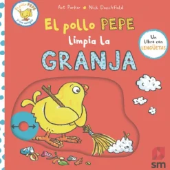 El pollo Pepe limpia la granja< New