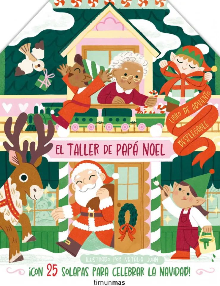 El taller de Papá Noel. Libro de Adviento desplegable< New