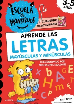 Escuela de Monstruos. Cuaderno de actividades - Aprende a escribir las LETRAS ma< New