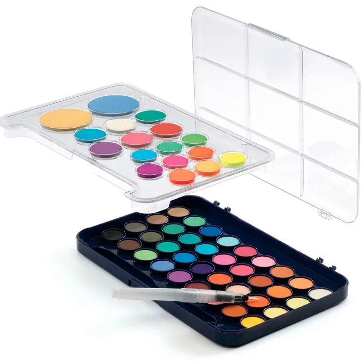 Estuche témpera con pincel para agua<Djeco Outlet