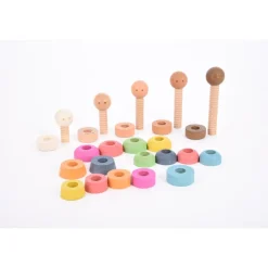 Figuras personas de madera para enroscar 25 piezas<Tickit Sale