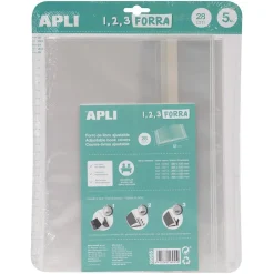 Forro para libros modelo funda 28x53cm 5 unidades<Apli Outlet
