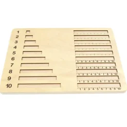 Fraction bars boards Tableros para las regletas<Andreu Toys