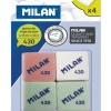 Goma de borrar miga de pan 4 unidades 430<Milan Hot