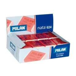 Goma de borrar Nata 24 unidades<Milan Hot