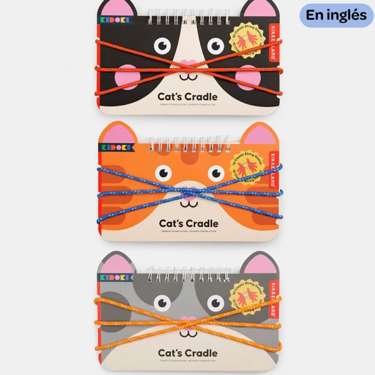 Goma elástica para mano Cat´s Cradle con bloc de juegos modelo surtido<Kikkerland Online