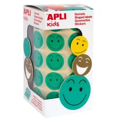 Gomets redondos caras 20mm. rollo<Apli Discount