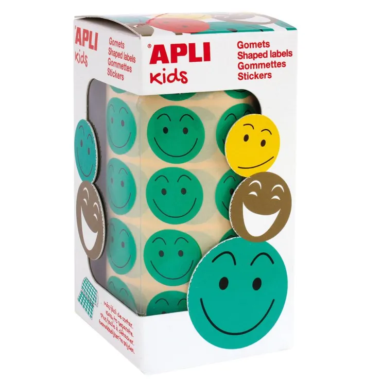 Gomets redondos caras 20mm. rollo<Apli Discount