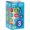 Gomets redondos letras minúsculas 2cm. rollo<Apli Online
