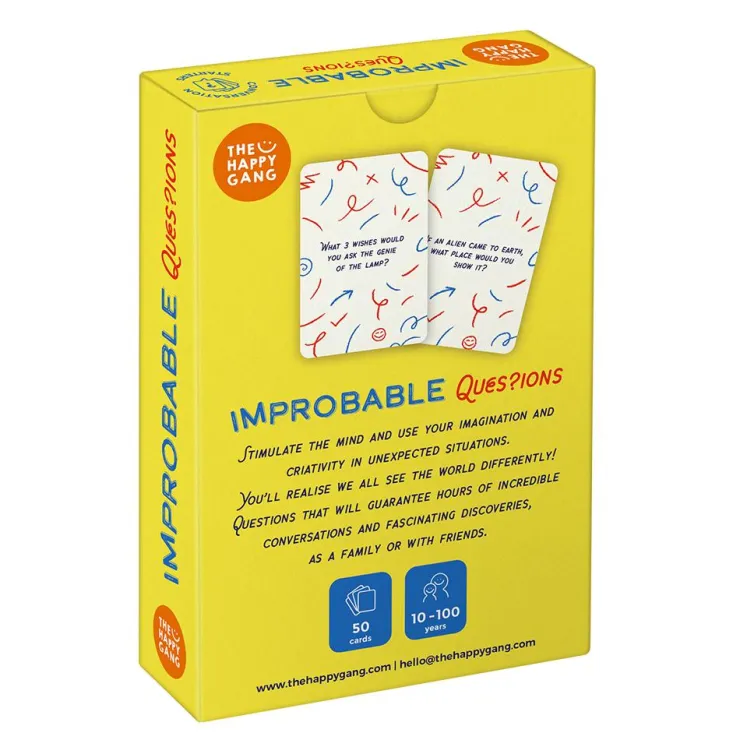 Improbable Questions 50 questions en inglés<The Happy Gang Best