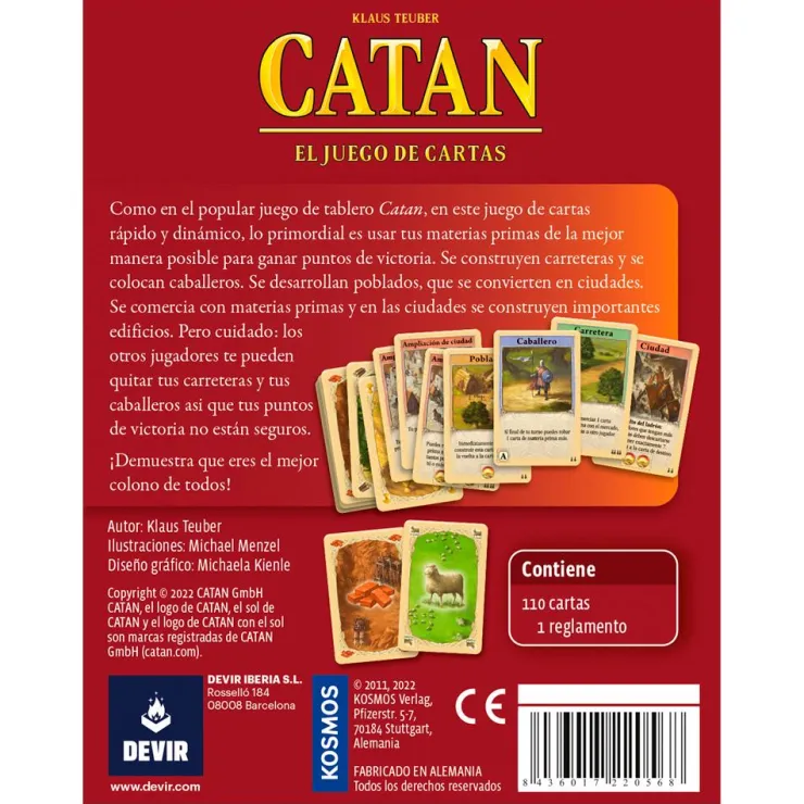 Juego de cartas Catán Mini<Devir New