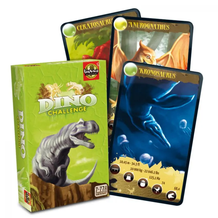 Juego de cartas Dino Challenge verde<Bioviva New