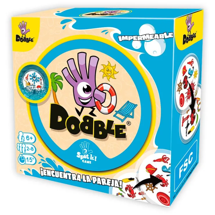 Juego de cartas Dobble Impermeable<Asmodee Best