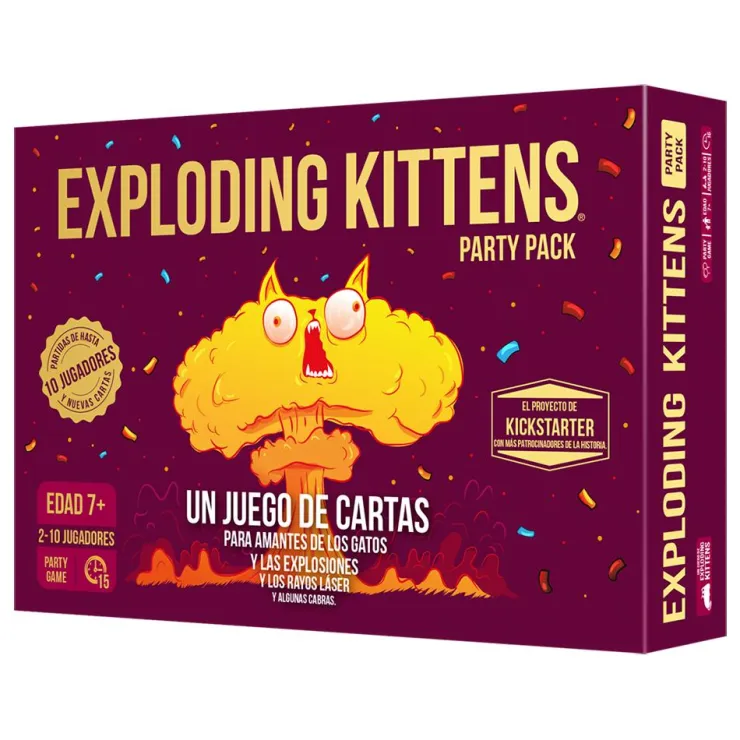 Juego de cartas Exploding kittens party pack<Asmodee Discount