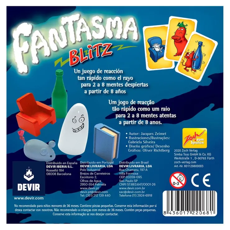 Juego de cartas Fantasma Blitz<Devir New