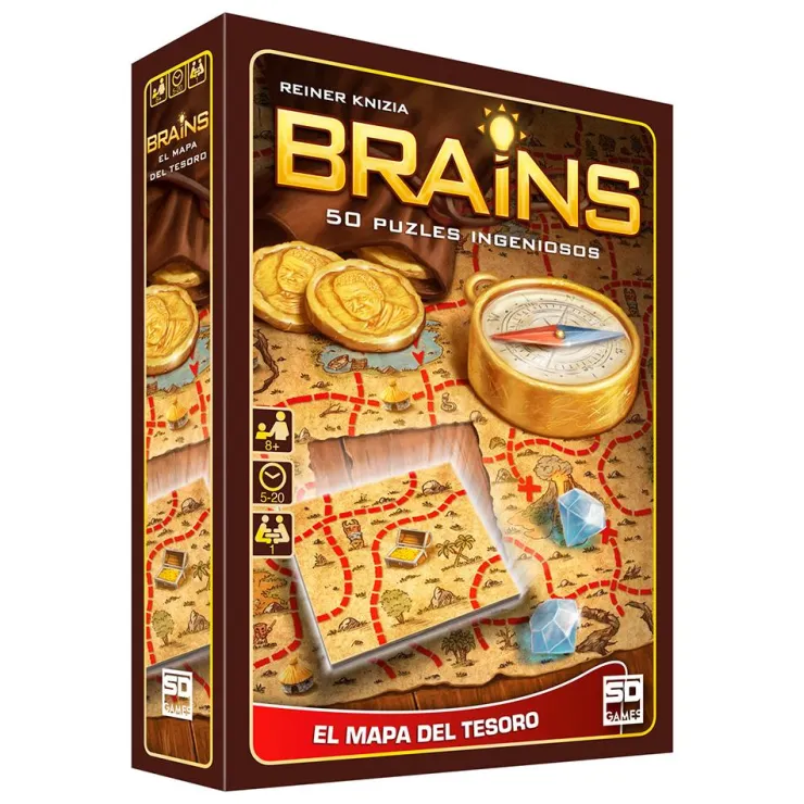 Juego de lógica Brains: el mapa del tesoro<SD Games Hot