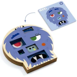 Juego de lógica Crazy faces<Djeco New