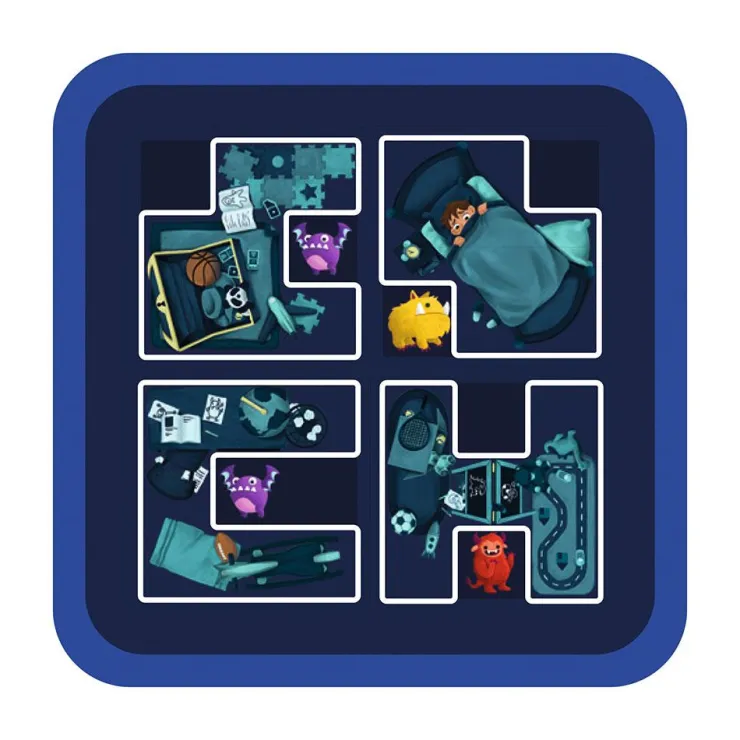 Juego de lógica Escondite con monstruos<Smart Games Online