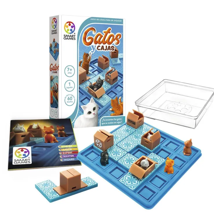 Juego de lógica Gatos y cajas<Smart Games Clearance