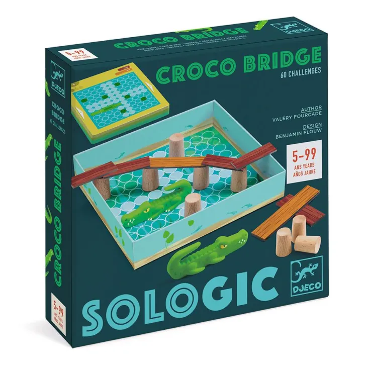 Juego de lógica Sologic Croco bridge<Djeco Hot