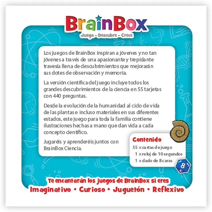 Juego de memoria ciencia<Brainbox Hot
