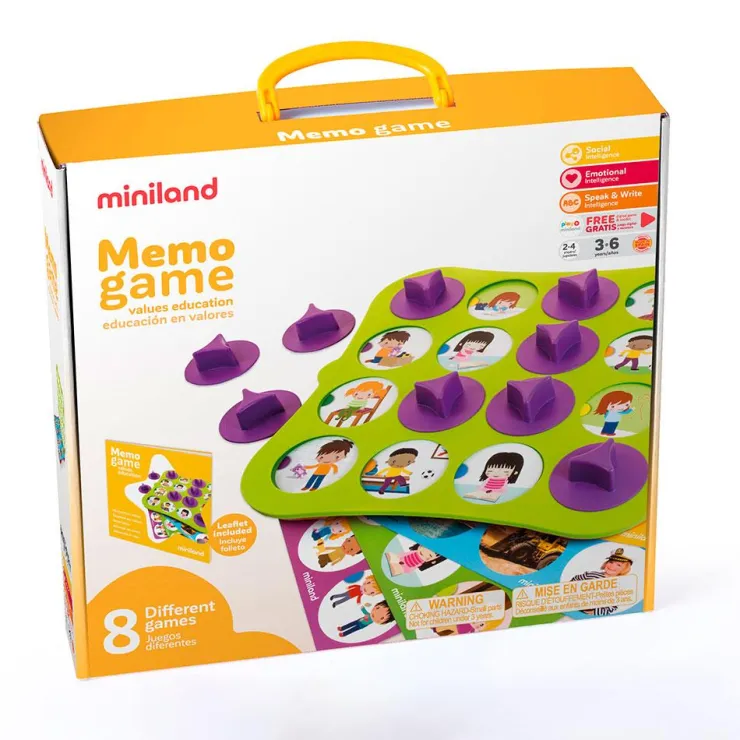Juego de memoria Educación en valores<Miniland Clearance