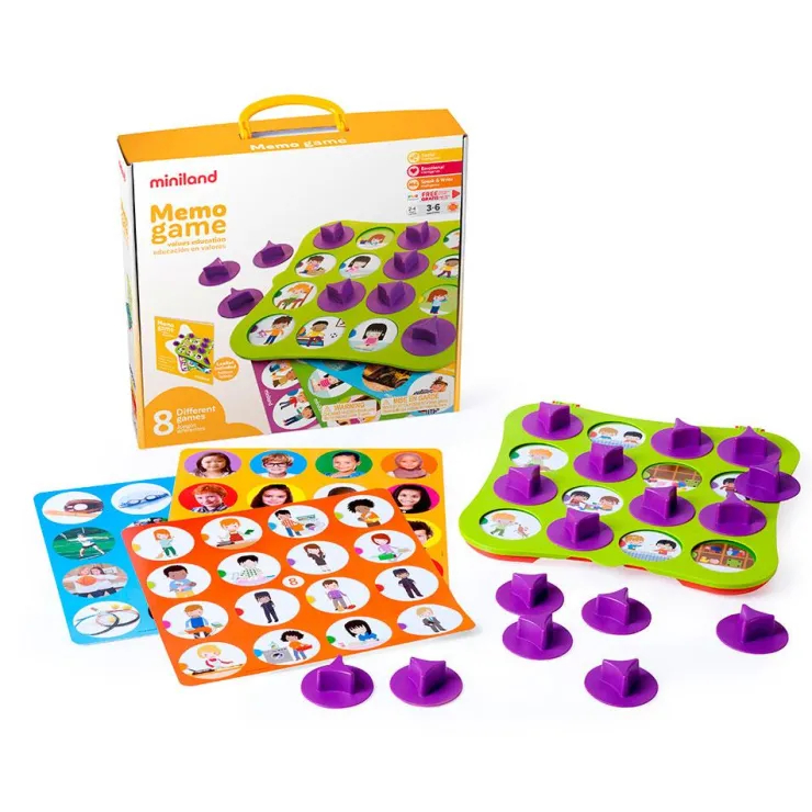 Juego de memoria Educación en valores<Miniland Clearance