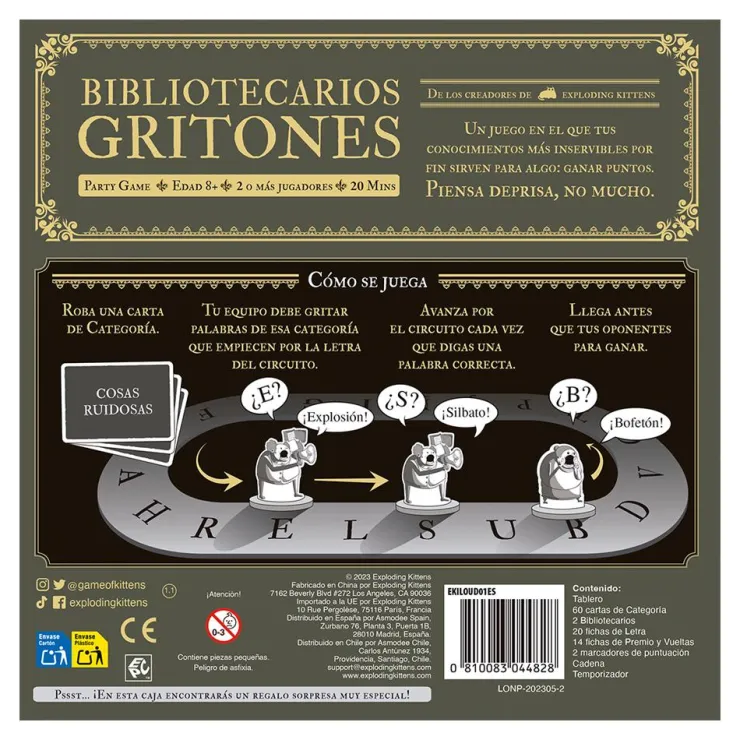 Juego de mesa Bibliotecarios gritones<Asmodee