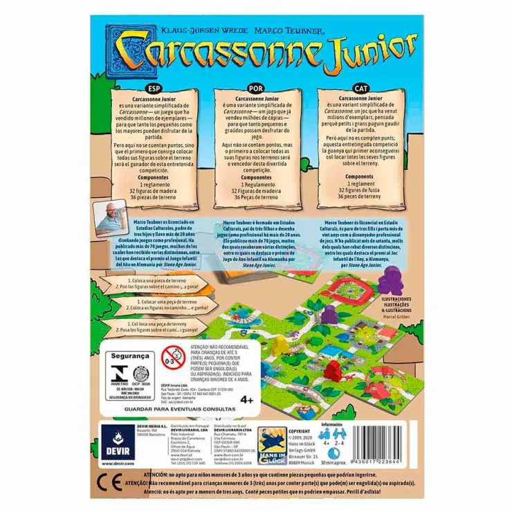 Juego de mesa Carcassonne junior<Devir Outlet