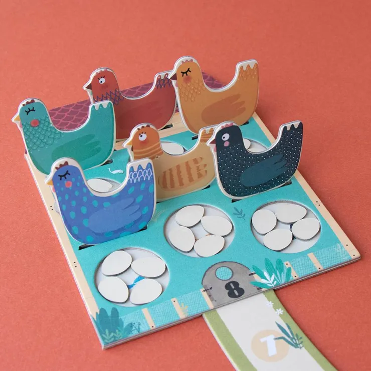 Juego de mesa cooperativo Cluck, cluck! The fox! pocket game<Londji Best