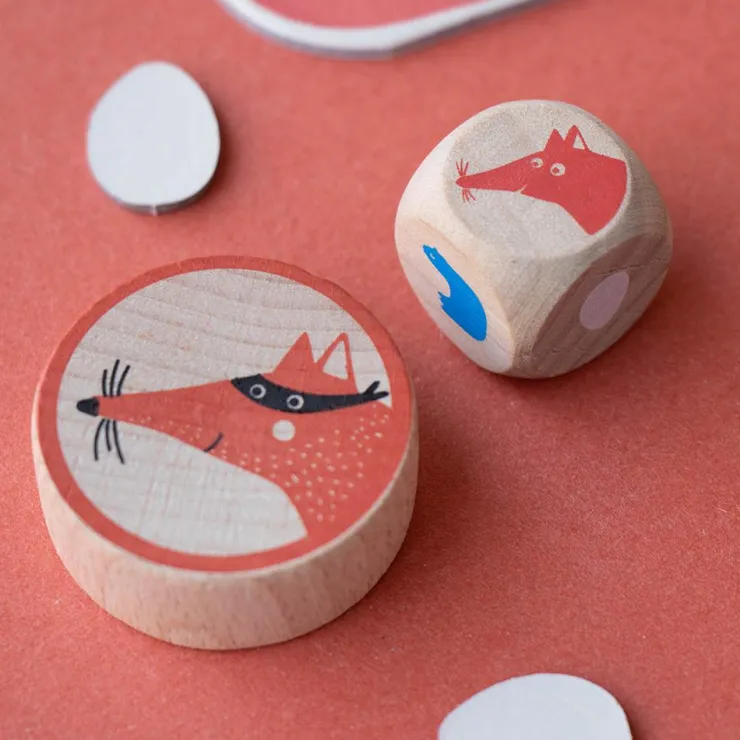Juego de mesa cooperativo Cluck, cluck! The fox! pocket game<Londji Best