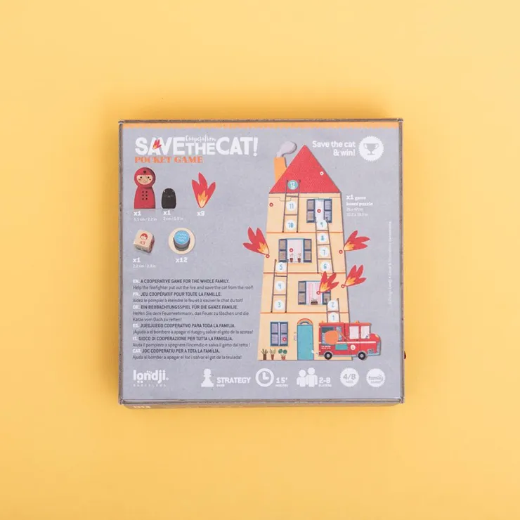 Juego de mesa cooperativo Save the cat pocket game<Londji Hot
