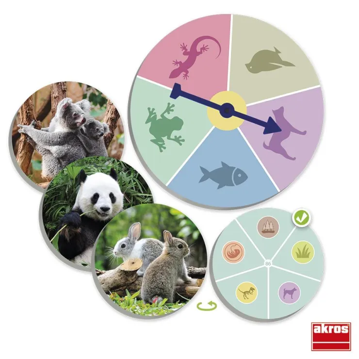 Juego de mesa El mundo animal: descubre y clasifica<Akros Clearance