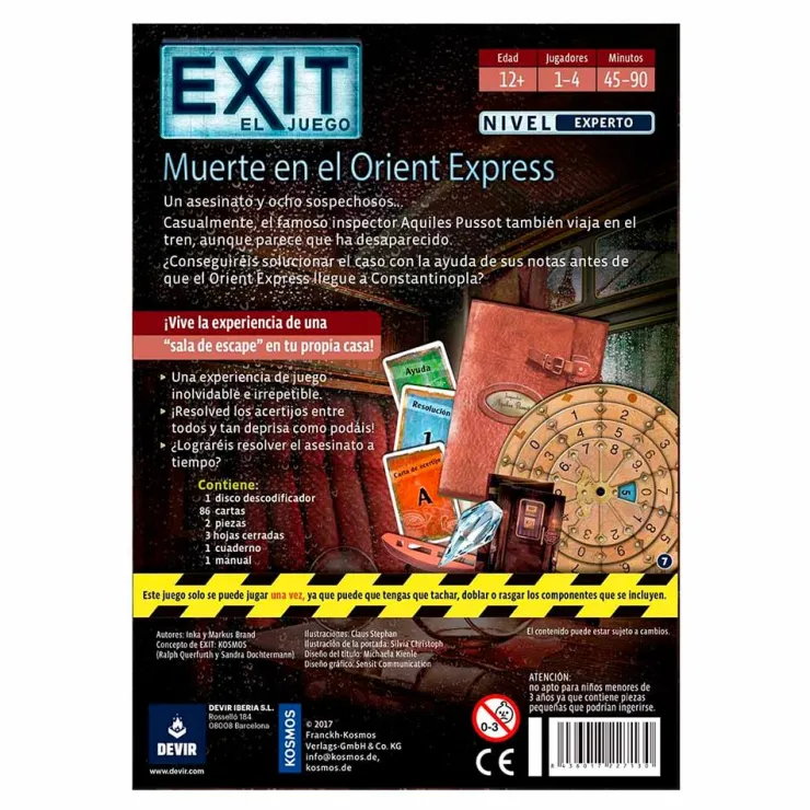 Juego de mesa Exit Orient Express<Devir New