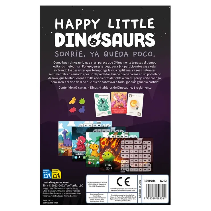 Juego de mesa Happy little dinosaurs<Asmodee