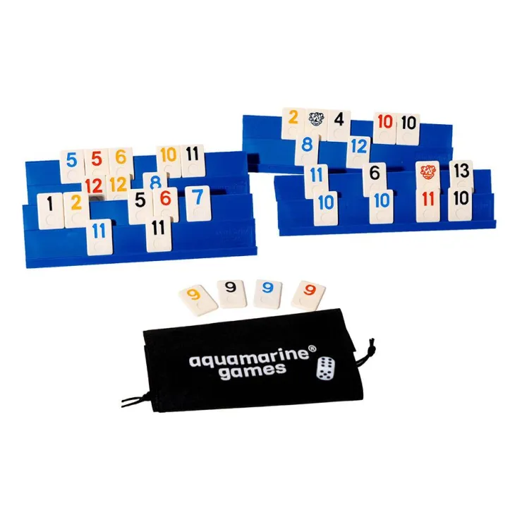 Juego de mesa Rummy Pro caja de metal<Aquamarine Games