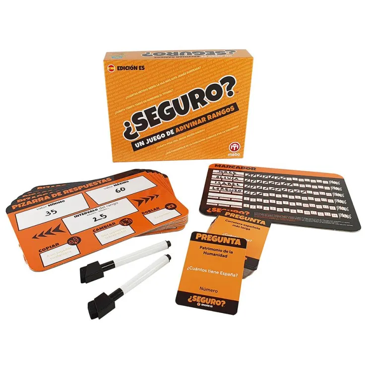 Juego de mesa ¿Seguro? juego de adivinar rangos<Mebo Best