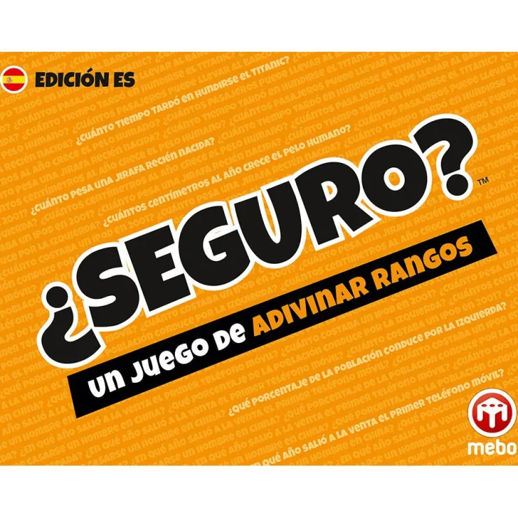 Juego de mesa ¿Seguro? juego de adivinar rangos<Mebo Best