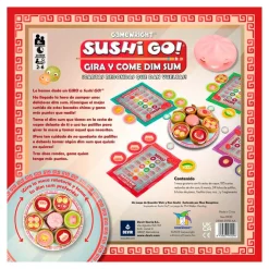 Juego de mesa Sushi Go gira y come dim sum.<Devir Hot