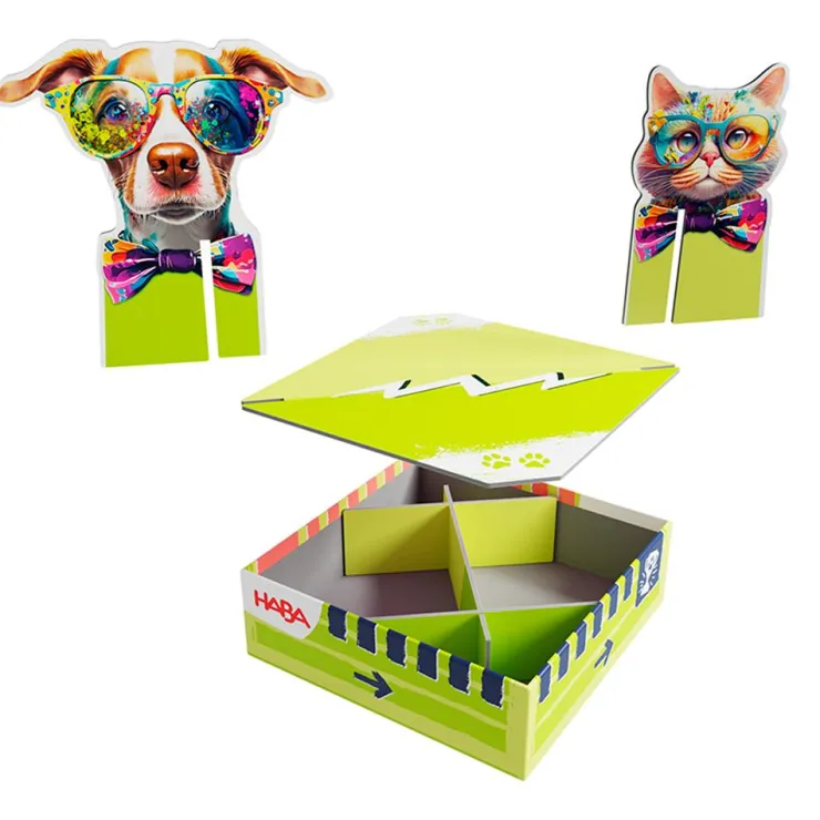Juego de mesa Team Quiz Challenge gatos contra perros<Haba Hot