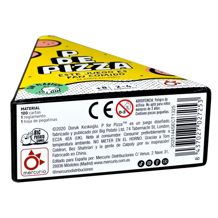 Juego de palabras P de pizza<Mercurio Clearance