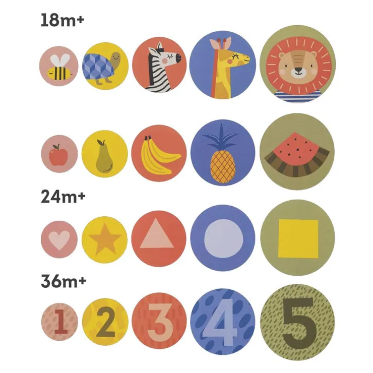 Juego evolutivo Escondite 4 en 1<Taf Toys