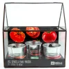 Kit de cultivo invernadero cristal tomates bio con 3 macetas metal<Radis et capucine