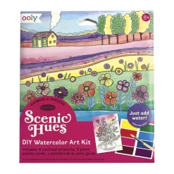 Kit DIY pinta con acuarela flores y jardines Scenic Hues<Ooly Hot