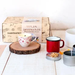 Kit para hacer velas con cera de soja natural<Farmtastico Online