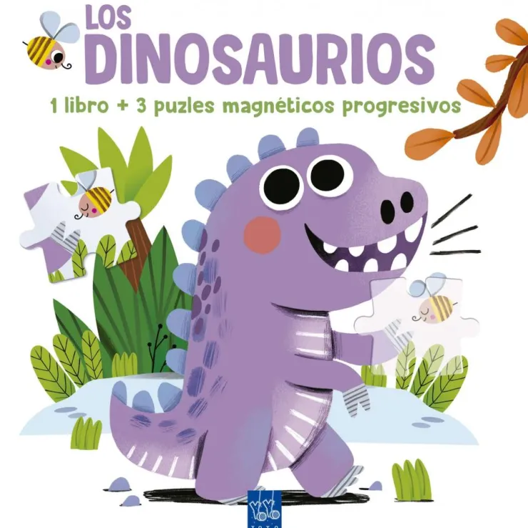Lee y juega con puzles magnéticos. Los dinosaurios< Hot